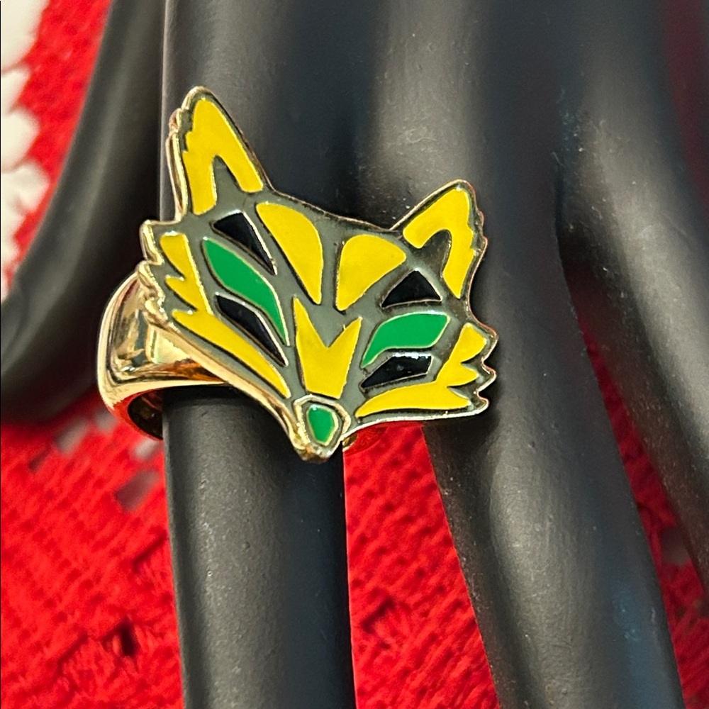 Yellow and Green Fox Ring